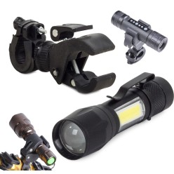 Lampka Rowerowa Uniwersalny Uchwyt Rowerowy z Latarką