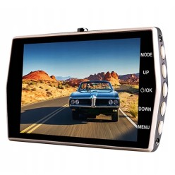 Samochodowy Rejestrator Jazdy Dwie Kamery Czujnik Ruchu Kamera Cofania