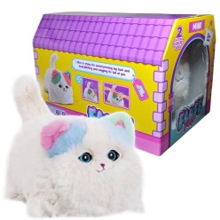 Interaktywny Pluszowy Kotek - Mruczy, Rusza Oczami, Powtarza Słowa