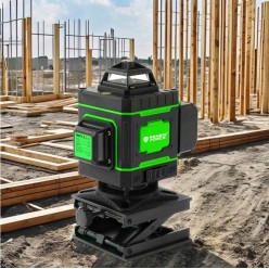 Laserowa Poziomica 16 Linii Zestaw z Pilotem, Podstawą i Wieszakiem Magnetycznym 360°