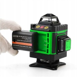 Laserowa Poziomica 16 Linii Zestaw z Pilotem, Podstawą i Wieszakiem Magnetycznym 360°