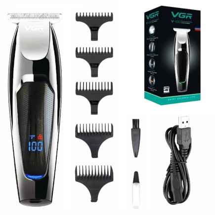 Maszynka VGR Trymer do Strzyżenia Włosów Brody Ciała 5 Nakładek