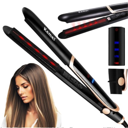 Prostownica Do Włosów Kemei KM-2219 Na Podczerwień + Jonizacja