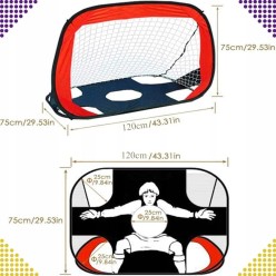 2w1 Bramka Treningowa do Piłki Nożnej + Mata do Celowania