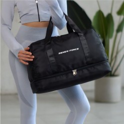 Torba Na Siłownie Damska Męska Pojemna Wodoodporna Bagaż Podręczny 50x31x24 cm