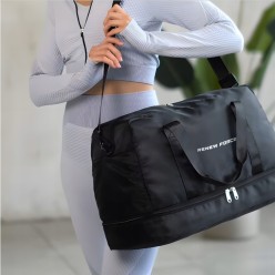 Torba Na Siłownie Damska Męska Pojemna Wodoodporna Bagaż Podręczny 50x31x24 cm