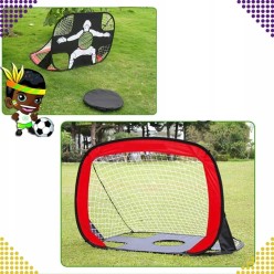 2w1 Bramka Treningowa do Piłki Nożnej + Mata do Celowania