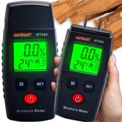 Uniwersalny Wilgotnościomierz Miernik Wilgoci Drewna Betonu Cegły Gipsu