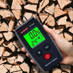 Uniwersalny Wilgotnościomierz Miernik Wilgoci Drewna Betonu Cegły Gipsu