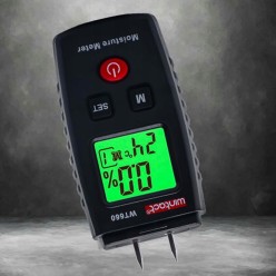 Uniwersalny Wilgotnościomierz Miernik Wilgoci Drewna Betonu Cegły Gipsu