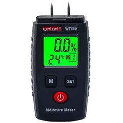 Uniwersalny Wilgotnościomierz Miernik Wilgoci Drewna Betonu Cegły Gipsu