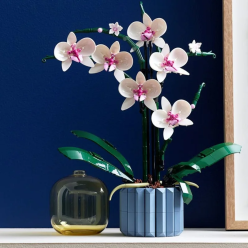 Klocki Konstrukcyjne Orchidea Bukiet Kwiatów w Doniczce 608 elementów