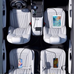 Rozdzielasz Samochodowy 12/24V Ładowarka 3xUSB Gniazdo Zapalniczki