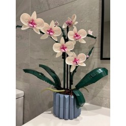 Klocki Konstrukcyjne Orchidea Bukiet Kwiatów w Doniczce 608 elementów