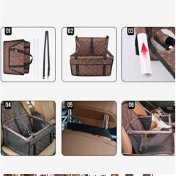 Modny Transporter Samochodowy Dla Psa Fotelik Do Samochodu 40x34x44