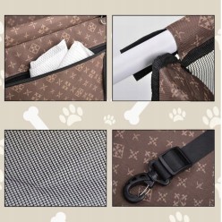 Modny Transporter Samochodowy Dla Psa Fotelik Do Samochodu 40x34x44