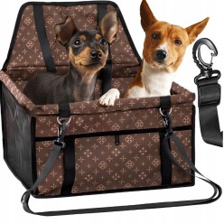 Modny Transporter Samochodowy Dla Psa Fotelik Do Samochodu 40x34x44