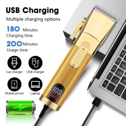 Maszynka Do Strzyżenia Włosów Gemmy GM8030 Gold Edition