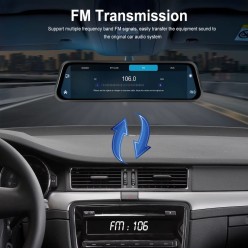 Lusterko Wsteczne Rejestrator Samochodowy 2x Kamera Carplay AndroidAuto