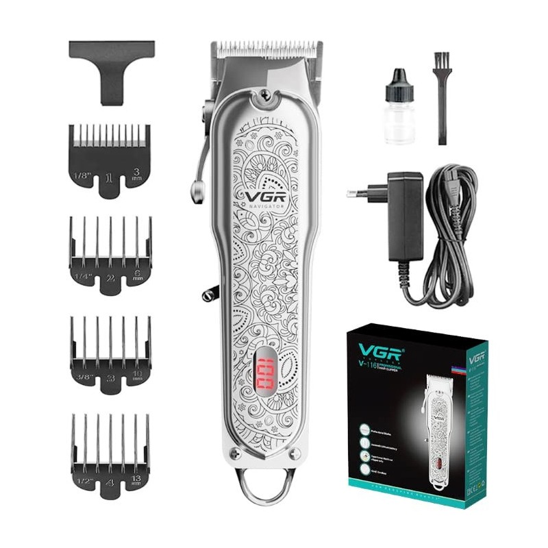 Profesjonalna Barber Maszynka Trymer Do Strzyżenia Włosów VGR V-116 Retro