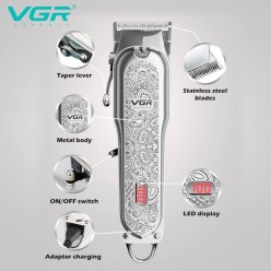 Profesjonalna Barber Maszynka Trymer Do Strzyżenia Włosów VGR V-116 Retro