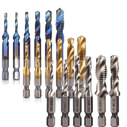 Zestaw 18 Wierteł Gwintujących M3,M4,M5,M6,M8,M10 Różne Długości