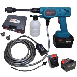 Myjka Ciśnieniowa Akumulatorowa Kompresor 2x Akumulatory 80Bar 2x6AH