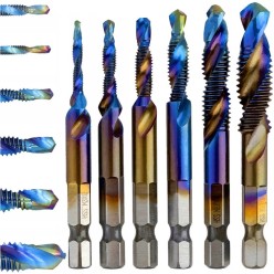 Zestaw 18 Wierteł Gwintujących M3,M4,M5,M6,M8,M10 Różne Długości