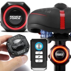 4w1 Inteligentna Lampka Rowerowa Dzwonek Rowerowy z Alarmem Antykradzieżowym