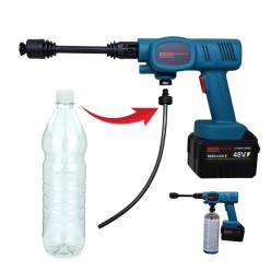 Myjka Ciśnieniowa Akumulatorowa Kompresor 2x Akumulatory 80Bar 2x6AH