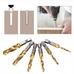 Zestaw 18 Wierteł Gwintujących M3,M4,M5,M6,M8,M10 Różne Długości