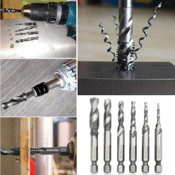 Zestaw 18 Wierteł Gwintujących M3,M4,M5,M6,M8,M10 Różne Długości