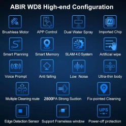 Inteligentny Robot AI Do Mycia Okien Automatyczny Sterowany Aplikacją / Pilotem