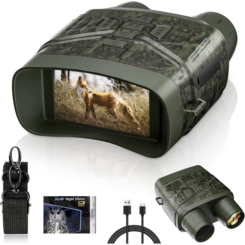 2w1 Lornetka I Noktowizor z Wyświetlaczem LCD 4K 36MP