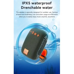 Głośnik Bluetooth z Radiem FM Uchwyt Rowerowy Klips na Plecak