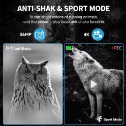 2w1 Lornetka I Noktowizor z Wyświetlaczem LCD 4K 36MP