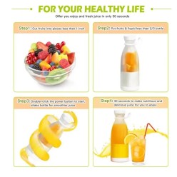 Przenośny Blender Turystyczny Bidon Wbudowany Akumulator USB