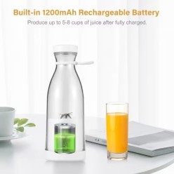 Przenośny Blender Turystyczny Bidon Wbudowany Akumulator USB