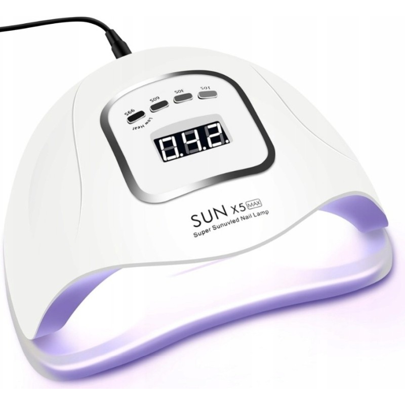 Lampa Do Paznokci Dual LED UV 80W Hybrydowe Żelowe SUN X5