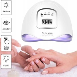 Lampa Do Paznokci Dual LED UV 80W Hybrydowe Żelowe SUN X5