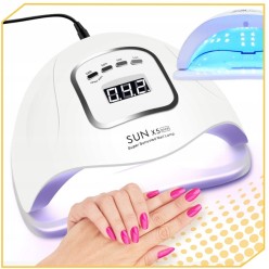 Lampa Do Paznokci Dual LED UV 80W Hybrydowe Żelowe SUN X5
