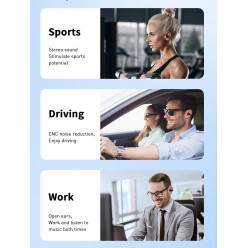 Bezprzewodowe Słuchawki Douszne Ear Clip Air Bluetooth