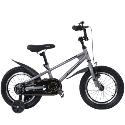 Dziecięcy Rower z Dopinanymi Kółkami BMX Meserra 14' Szary