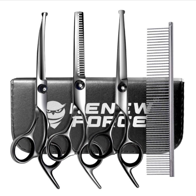 Nożyczki Dla do Strzyżenia Psów Kotów Zestaw Groomerski w Etui