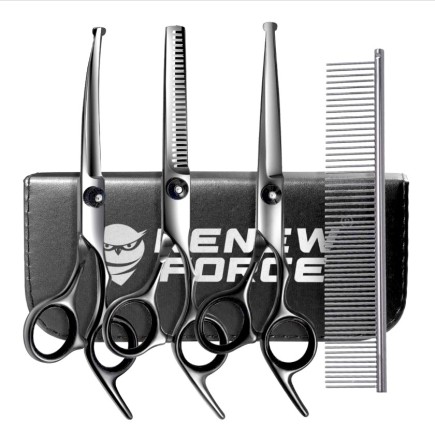 Nożyczki Dla do Strzyżenia Psów Kotów Zestaw Groomerski w Etui