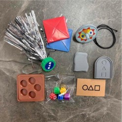 Kości Koreańskiej Gry GONGGI GONGI Gra Squid Game Zestaw DDAKJI GONG