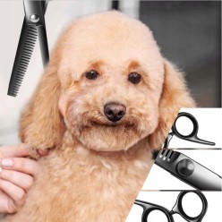 Nożyczki Dla do Strzyżenia Psów Kotów Zestaw Groomerski w Etui