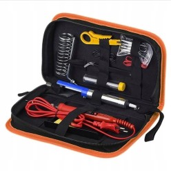 Zestaw Lutowniczy Lutownica Kolbowa 80W z LCD Odsysacz Groty Cyna