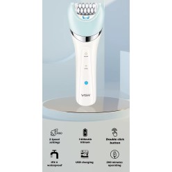 5w1 Depilator Trymer Bezprzewodowy VGR 703 Szczotka Peelingująca