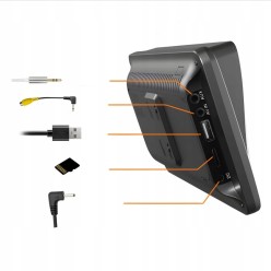 Radio Samochodowe Android Auto CarPlay Ekran 7" LCD